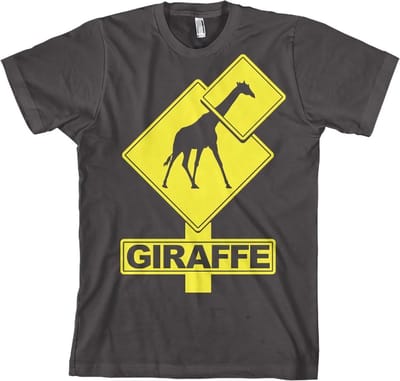 Hybris T-shirt met giraf-opdruk, donkergrijs