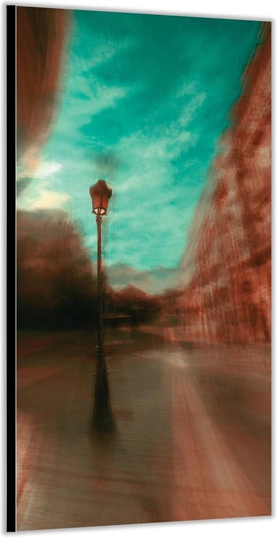 Dibond –Geschilderde Straat– 100x200cm Foto op Aluminium (Met Ophangsysteem)