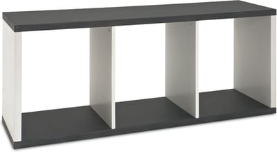 Etagère – Granietlook MDF – 3 legschappen – Lowboardmodel – 117x30x50 cm – Sterk en modern