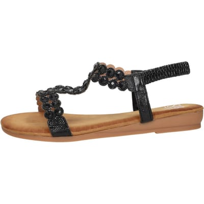 SUB55 Sandalen Plat Sandalen Plat - Zwart - Maat 41