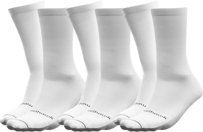 Travelhawk 3 Pack Wandelsokken - Wandelsokken Heren & Dames - Wandelsokken Trekking - Maat 35-38 - Wit