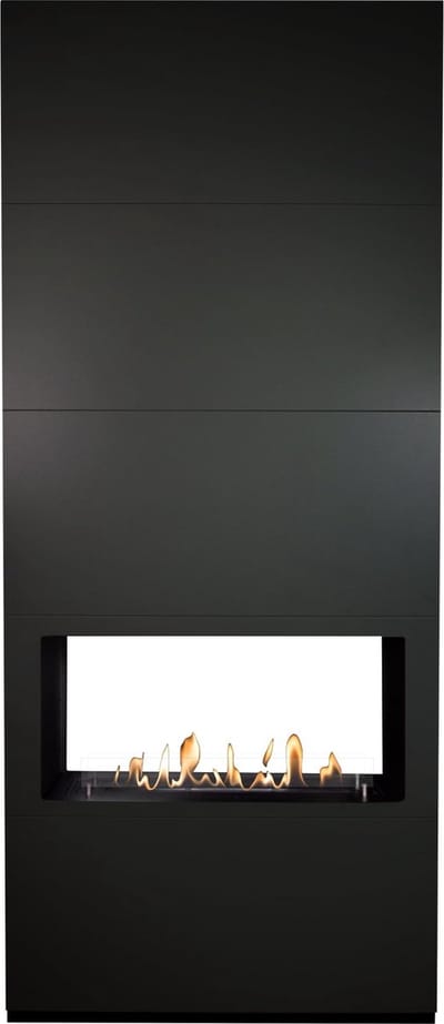 Xaralyn Bio-ethanol haard - Ambiance BOB - zwart hout - 3,5 KW verwarming - tunnelhaard - room divider