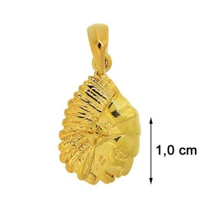 Blinx Jewels Vergulden Hanger Indianenhoofd