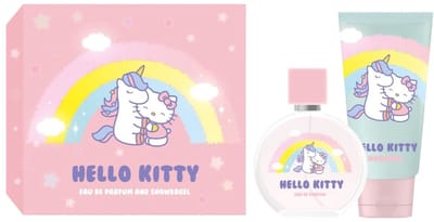 Hello Kitty - Giftset - Unicorn Rainbow - Showergel + Water-Based Parfum - Cadeauset voor Kinderen - Geschenkset