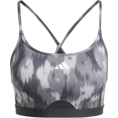 Adidas Performance Aeroreact Workout Essentials Light Support Aop B Maat: S (A-B) | Sport BH's Outlet | Dames | Zwart