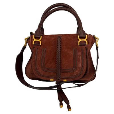 Chloé Medium Marcie Handtas in Bruin Suède