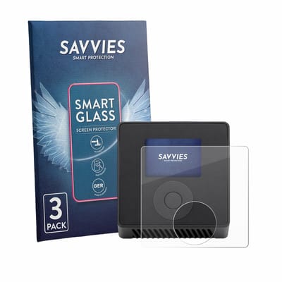 3 Stuks Savvies Screenprotector - geschikt voor Spektrum Smart Charger S1500 - beschermfolie glas transparant