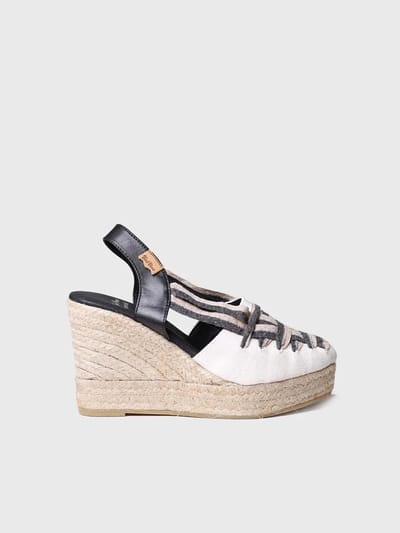 Espadrilles met sleehak en veters | PATTY-NC