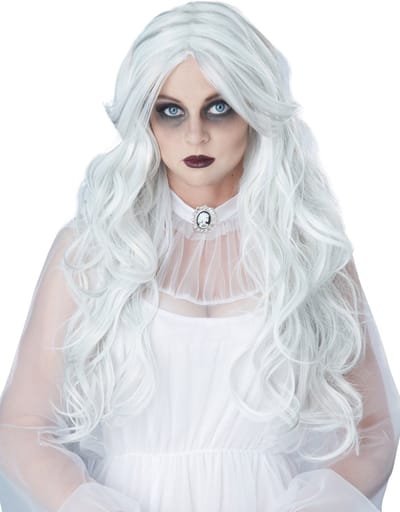 CALIFORNIA COSTUMES - Lange witte dame pruik voor vrouwen