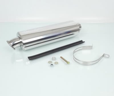 Slip-on ovale motorfiets demper viper onderzadel lengte 350mm