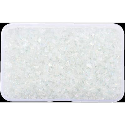 30g Pierres de Verre Concassé Remplissage Résine Époxy Moule en Silicone Pierre Irrégulière Brisée Pour DIY Nail Art Artisanat Remplissage Fournitures Fabrication de Bijoux 30g blanc
