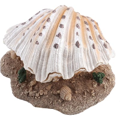 Aquariumdecoratie Koraalrif Beluchtende Actie Ornament Vissenkom Schelp Parel Bubbler Decor
