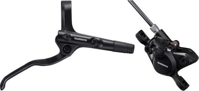 Hydraulische schijfremset Shimano MT200 achter - zonder remschijf - Zwart