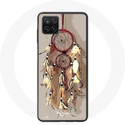 Coque Samsung Galaxy A12 Attrape Rêve Marron