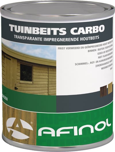 Afinol Tuinbeits Carbo Transparant Groen 750 ml - Tuinbeits voor geïmpregneerd hout - Buiten Beits - Brengt de originele groene kleur terug