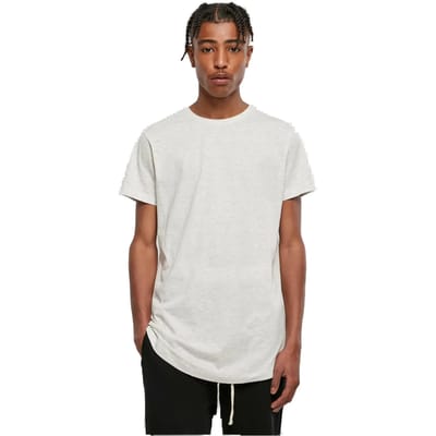 Urban Classics - Shaped Long Heren T-shirt - XS - Grijs