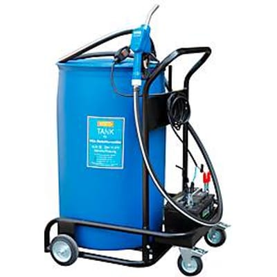 Mobiele vatpompset Bluetroll Mobil voor AdBlue®, CENTRI SP 30 met transportwagen, 4 m kabel, 4 m slang, automatische sproeier, 25 l/min