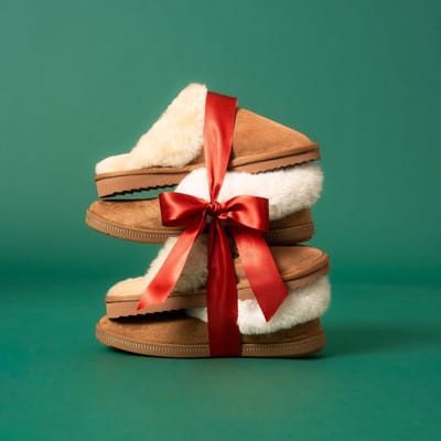 Warmbat Warmbat Flurry Pantoffels cognac Suede
