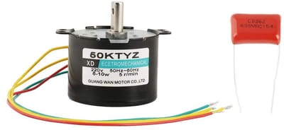 Cosensi- Miniatuursynchrone Motor - Laag Toerental 5-50 rpm - Hoog Draaimoment - Laag Geluidsniveau - Metalen Versnellingsbak - Snelheidsregeling - Elektromotor