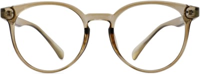 VERTEBRIL Panto - Sterkte -1.00 - Kleur Desert Brown - GEEN leesbril – Unisex bril voor veraf - Ronde pasvorm – Stevig montuur - Kwalitatieve min-glazen - Voor dagelijks gebruik - Myopie/bijziendheid - Inclusief etui en doekje
