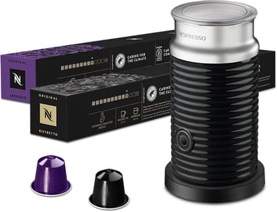 Nespresso - Aeroccino 3 - Melkopschuimer + 20 Nespresso capsules