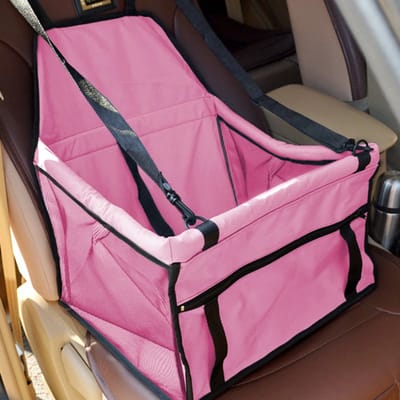 Opvouwbare Autostoel Voor Hond - Roze - Hondenmand - Autozitje - Hondenstoel - Honden & Katten - Hondengordel - Beschermhoes Auto