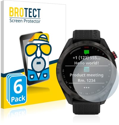 BROTECT - Screenprotector voor Garmin Approach S42 - Folie Beschermfolie matte 6 Stuks