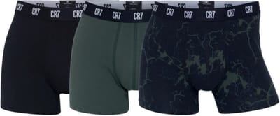 CR7 Lange short - 3 Pack 717 Black/Kaki - maat S (S) - Heren Volwassenen - Katoen/elastaan- 8110-49-717-S