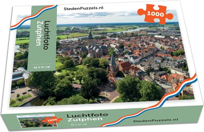 StedenPuzzels - Luchtfoto Zutphen - 1000 Stukjes