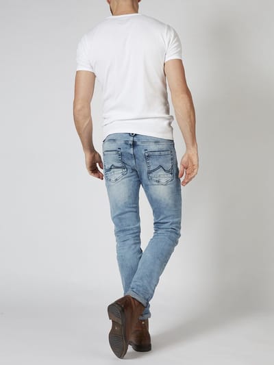 Petrol Industries Heren Jeans Slim Fit Seaham VTG - Spijkerbroek - Essentials Collection - Blauw - Maat W28L32