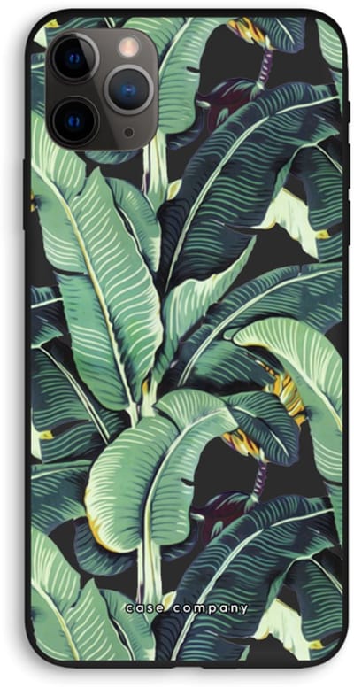 Case Company® - Hoesje geschikt voor iPhone 11 Pro Max hoesje - Bananenbladeren - Biologisch Afbreekbaar Telefoonhoesje - Bescherming alle Kanten en Schermrand