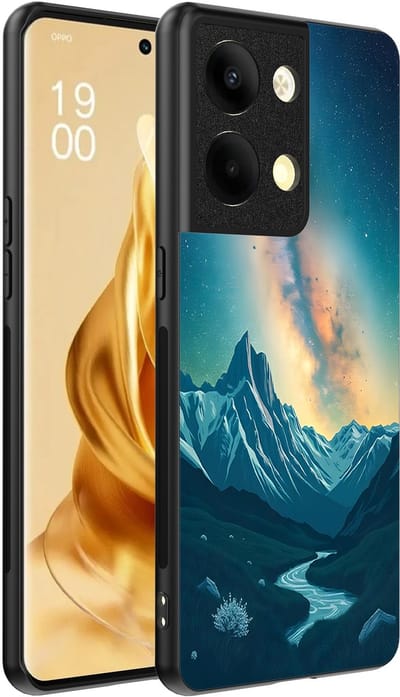 Smartphonica Telefoonhoesje Geschikt voor Oppo Reno 9 Pro Plus met Sterrenhemel Opdruk - TPU Backcover Case With Space And Milkyway Design geschikt voor Oppo Reno 9 Pro Plus