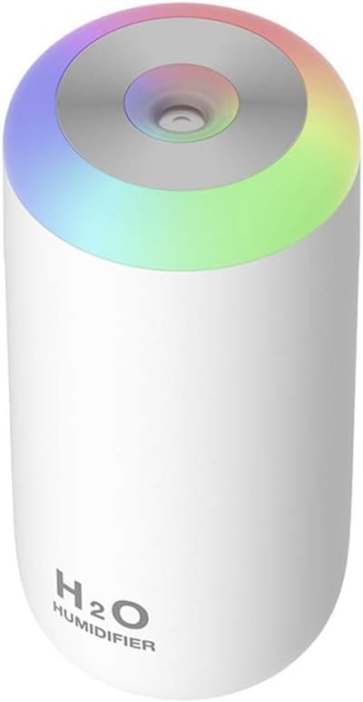 Draagbare Mini Luchtbevochtiger 350ml met LED Nachtlampje USB