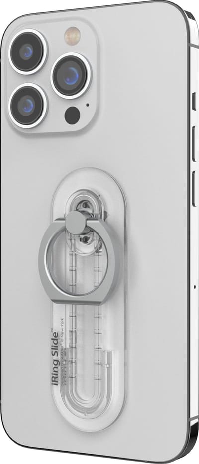 Telefoonring - iRing Slide - Popsocket - 3M tape - Telefoonhouder & Standaard - Universeel - Transparant