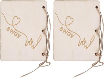 Dailygoods- Gastenboek Bruiloft - Houten Gastenboeken - Souvenirs Bruidsdouche - Geschenken Bruiloft - Decoratie Bruiloft - Nauwkeurig Ontwerp - Herinneringsboek