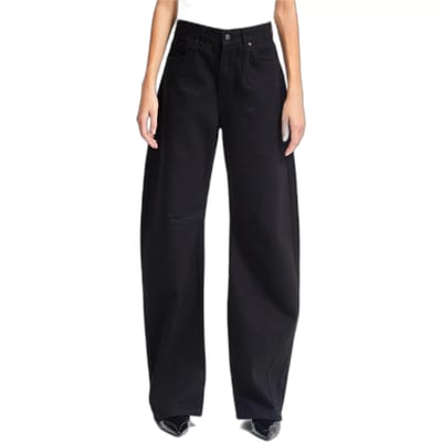 It's Basic - LUNA Baggy Mid Rise Jeans - Graphite