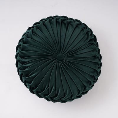 Europese stijl rond effen rood grijs blauw roze beige groen zitkussen fluwelen stof rugkussen bankkussen bedkussen 35*35*15cm
