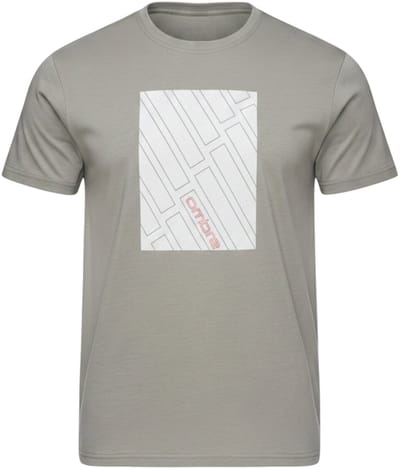 OMBRE T-shirt - Regular Fit - Korte Mouw - Printopdruk Grijs S