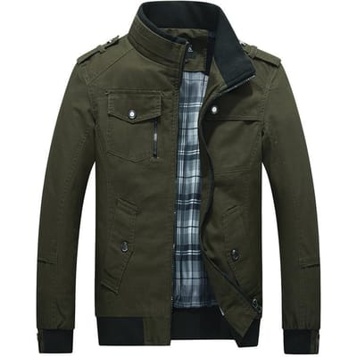 Herfst Nieuwe Herenjas Losse Revers Heren Jeugdjas Militair Uniform Overalls XXXXL black