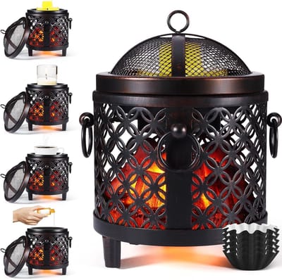 Elektrische Wax Melt Branders voor Geuroliën, 4-in-1 Kaarsenwarmer en Aromatherapie Smelter voor Geurige Wax Cubes en Kaarsen