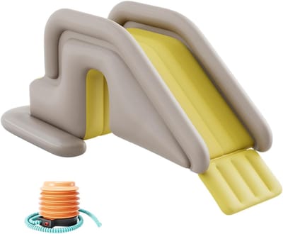 Opblaasbare waterglijbaan - Zomerpret glijbaan - Zwembad plezier - Snelle montage - 78.74 x 31.5 inch - Geel