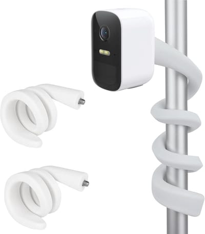 2x Flexibele Montagebeugel voor Binnen/Buiten Beveiligingscamera's - Zonder Boren