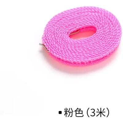 1 STKS Draagbare Antislip Waslijnen Winddichte Waslijn voor Buiten Binnen Huis Reizen Droogrek Waslijn Droogrek pink