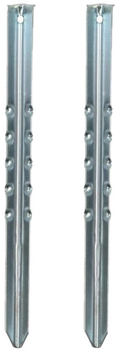 ProPlus Grondpennen/tentharingen van metaal - 40 cm - 4x stuks - XXL size - Kampeer artikelen voor tent of windscherm