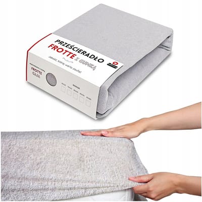 Fijne Frotte Hoeslaken 120x60 cm met Elastiek - Grijs