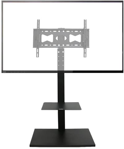 unho Floor TV Stand Mount - In hoogte verstelbare draaibare TV Stand - plank en HD-kabel - voor de meeste 32'‘- 65’' LCD LED flatscreens - tot 66 kg 600x400