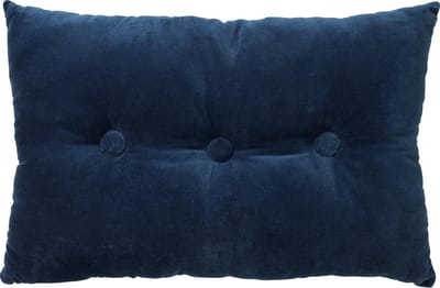 Dutch Decor VALERIE - Sierkussen 40x60 cm - velvet - met knopen - Insignia Blue - donkerblauw - Inclusief binnenkussen - Luxe kussens voor woonkamer & bank