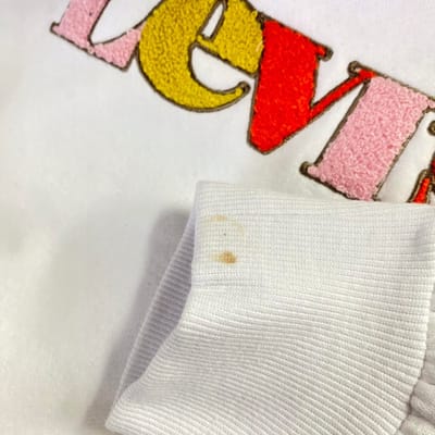 Levi's K_A Serie - Witte Hoodie met Capuchon - Kleurige Strepen - Maat 164