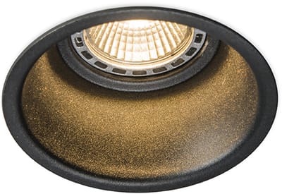 QAZQA dept - Design Inbouwspot - 1 lichts - Ø 89 mm - Zwart - Woonkamer | Slaapkamer | Keuken