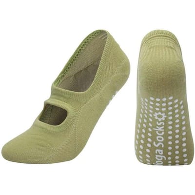Professionele Yoga Sokken Rugloos Ademend Katoen Indoor Dans Sportsokken Vrouwen Siliconen Antislip Effen Kleur Pilates Sokken One size